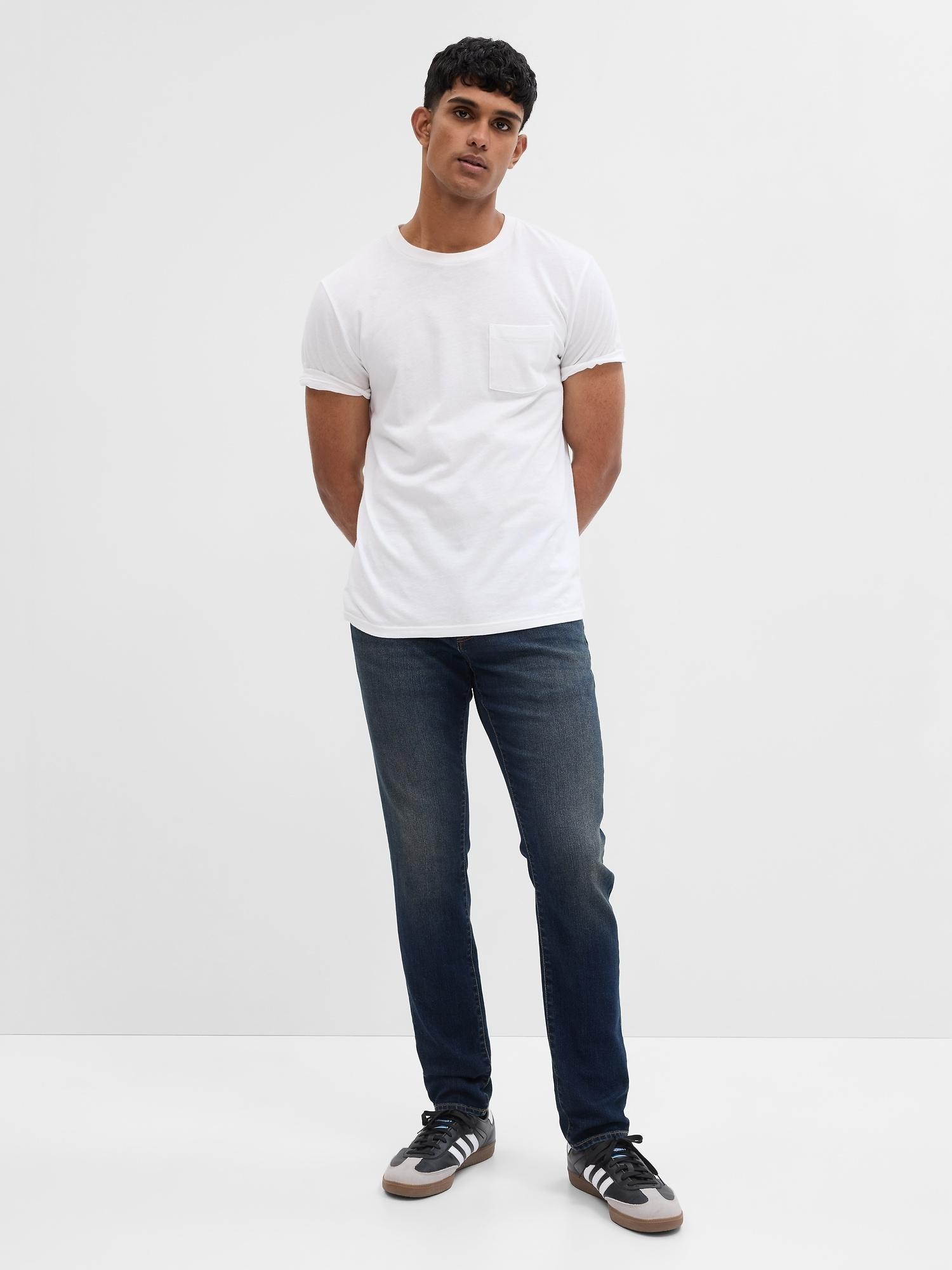Buy Gap Indigo Blue Slim Taper GapFlex Jeans with Washwell from the Next UK  online shop