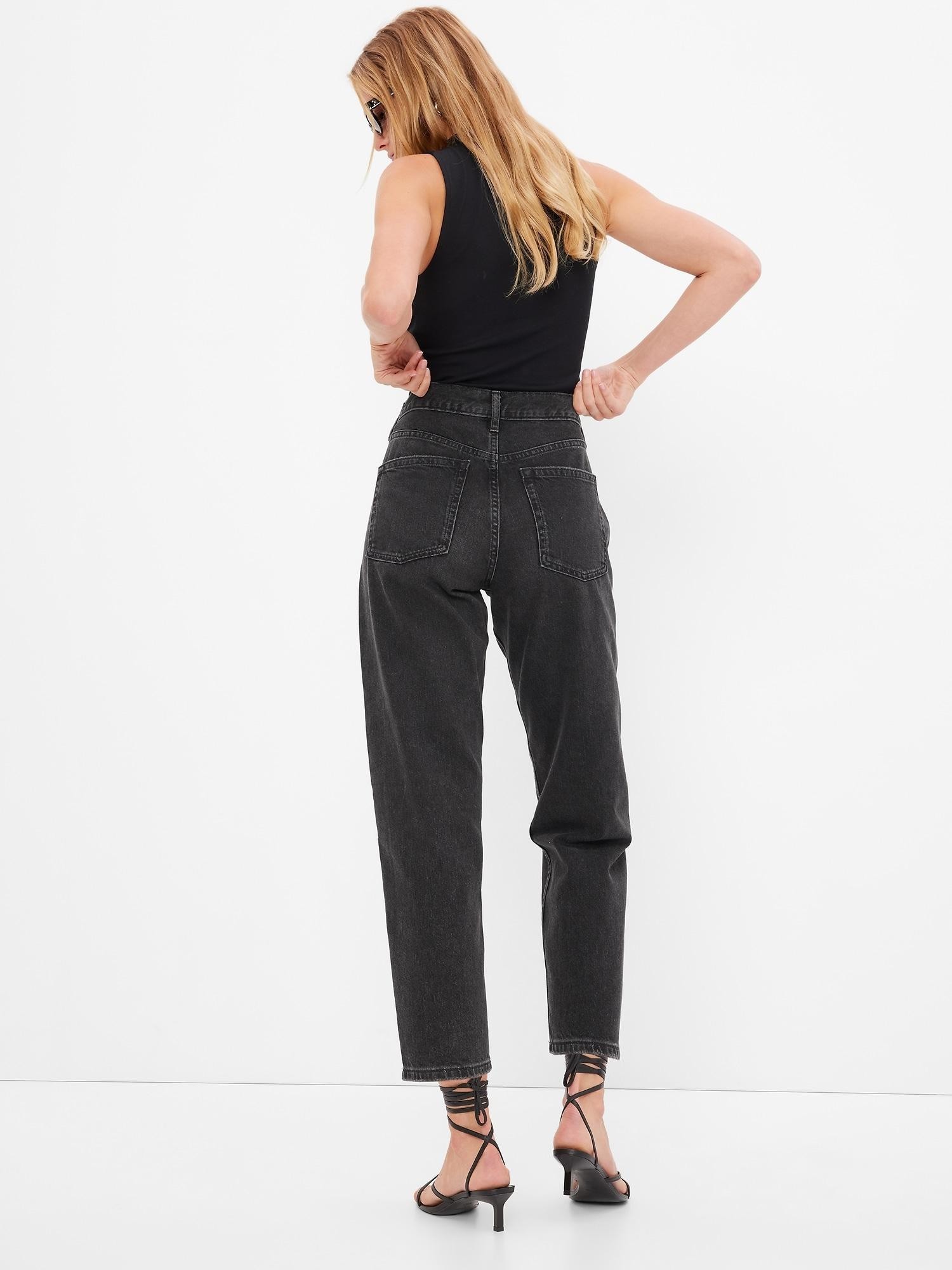 GAP High Rise Barrel Jeans with Washwell