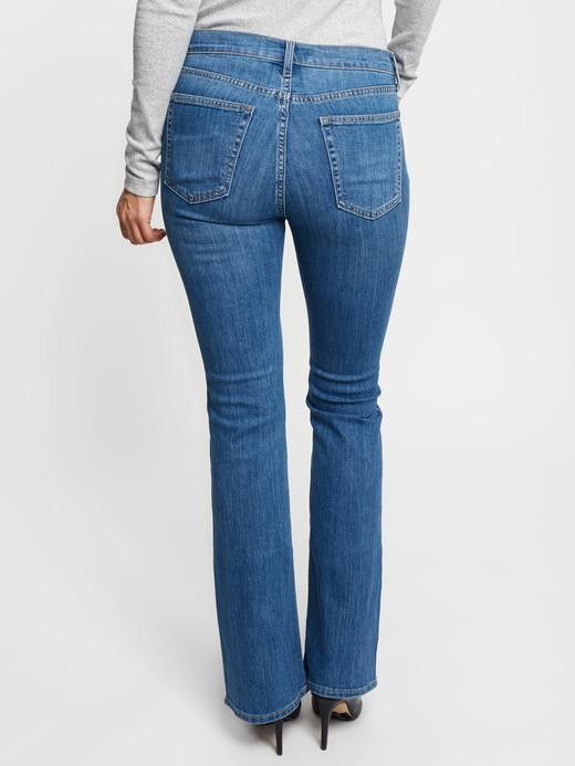 Gap mid rise perfect boot deals jeans